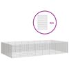 vidaXL Recinto corral animales 24 paneles hierro galvanizado 54x80 cm