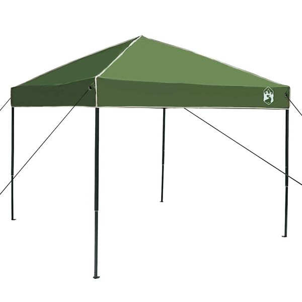 vidaXL Carpa Dosel Manual Verde 243 x 243 x 251 cm tela