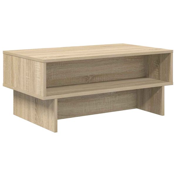 vidaXL Mesa de Caf&eacute; Roble Sonoma 80 x 46 x 35 cm Madera de ingenier&iacute;a