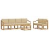 vidaXL Conjunto de sof&aacute;s de exterior 7 uds. y Beige