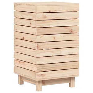 vidaXL Cesto para la ropa sucia madera maciza de pino 44x44x76 cm