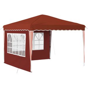 vidaXL Carpa Plegable para Fiestas 288 x 288 x 245 cm Terracota