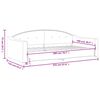 vidaXL Sof&aacute; cama sin colch&oacute;n tela crema 100x200 cm