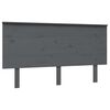 vidaXL Cabecero de cama madera maciza de pino gris 144x6x82,5 cm