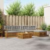 vidaXL Conjunto de sof&aacute;s de exterior 6 pcs Gris Natural y Claro