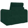 vidaXL Sof&aacute; cama Verde oscuro 98 x 71 x 83 cm Terciopelo