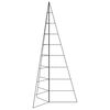 vidaXL Árbol de Navidad para decoración metal negro 210 cm