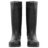 vidaXL Botas de agua negro n&uacute;mero 45 PVC