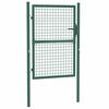 vidaXL Puerta de valla de acero 100 x 125 cm verde