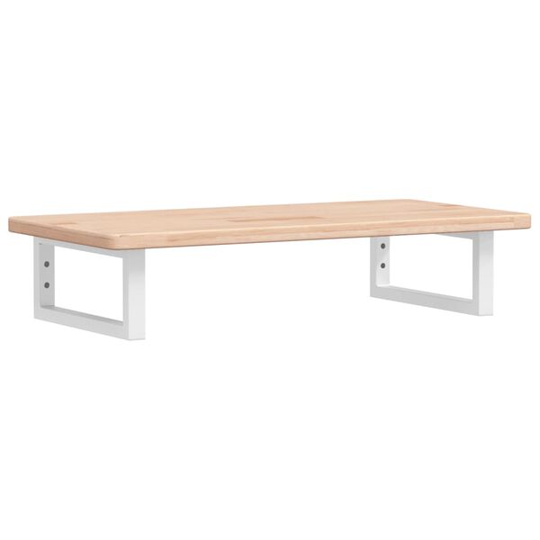 vidaXL Estante de lavabo de pared de acero y madera maciza de roble