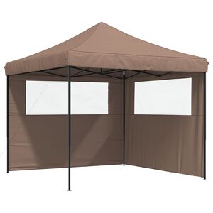 vidaXL Carpa de Fiesta 292 x 292 x 315 cm Marr&oacute;n Tela Oxford