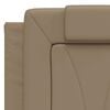vidaXL Estructura de cama Viana sin colch&oacute;n cuero sint&eacute;tico capuchino 140x190cm