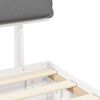vidaXL Estructura de Cama con Cabecera Tapizada Gris Claro
