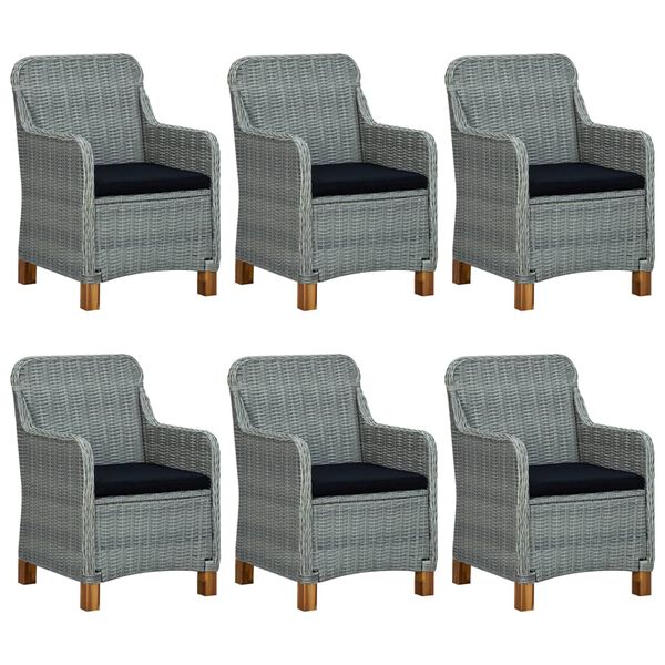 vidaXL Juego de comedor para jard&iacute;n 9 piezas gris claro