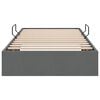 vidaXL Cama con almacenamiento Gris oscuro 90 x 190 cm tela