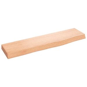 vidaXL Estante de pared madera de roble tratada marrón claro 40x10x2cm