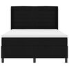 vidaXL Cama tipo Box Spring con colch&oacute;n Negro 200 x 160 cm tela