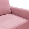 vidaXL Sof&aacute; de 2 plazas terciopelo rosa 140 cm