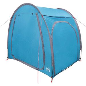 vidaXL Tienda para guardar bicicletas 210 x 156 x 180 cm Azul