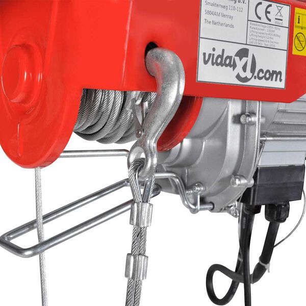 vidaXL Polipasto eléctrico 500 W 100/200 kg