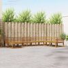 vidaXL Conjunto de sof&aacute;s de exterior 8 pcs Natural
