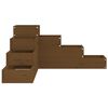 vidaXL Jardinera 4 niveles madera maciza pino marr&oacute;n miel 80,5x79x36cm
