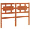 vidaXL Cabecero de cama madera maciza de pino marr&oacute;n cera 135 cm
