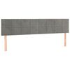 vidaXL Cama box spring con colch&oacute;n terciopelo gris claro 120x190 cm
