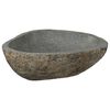 vidaXL Fregadero de Piedra R&iacute;o Gris Claro 52 x 40 x 15 cm