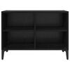 vidaXL Conjunto de mueble de TV Negro 69,5 x 30 x 50 cm
