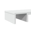 vidaXL Soporte para pantalla ajustable madera blanco 60x24x10,5 cm