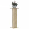vidaXL Soportes para plantas 2 uds madera roble Sonoma 30x30x95 cm