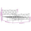 vidaXL Estructura cama sin colchón con estribo metal blanco 135x190 cm