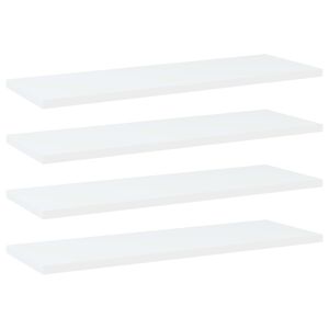 vidaXL Estantes para estanter&iacute;a 4 uds contrachapada blanco 60x20x1,5cm
