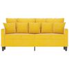 vidaXL Sof&aacute; de 2 plazas terciopelo amarillo 140 cm