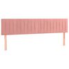 vidaXL Cama box spring con colch&oacute;n terciopelo rosa 120x190 cm