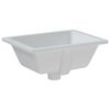 vidaXL Lavabo de ba&ntilde;o rectangular cer&aacute;mica blanco 39x30x18,5 cm