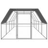vidaXL Jaula gallinero de exterior de acero galvanizado 3x10x2 m