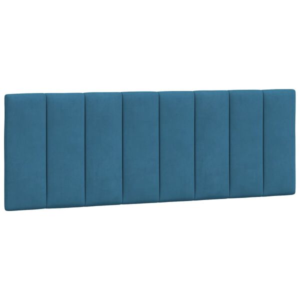 vidaXL Cabecero de cama acolchado Hanko terciopelo azul 120 cm
