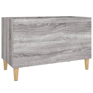 vidaXL Mueble discos madera contrachapada gris sonoma 74,5x38x48 cm