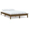 vidaXL Estructura de cama madera maciza de pino marr&oacute;n miel 180x200 cm