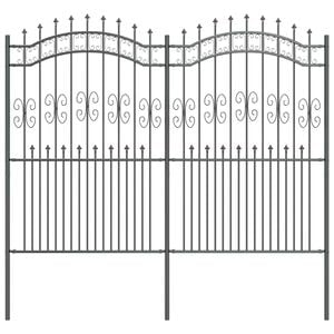 vidaXL Valla de Jard&iacute;n KAMPEN Gris