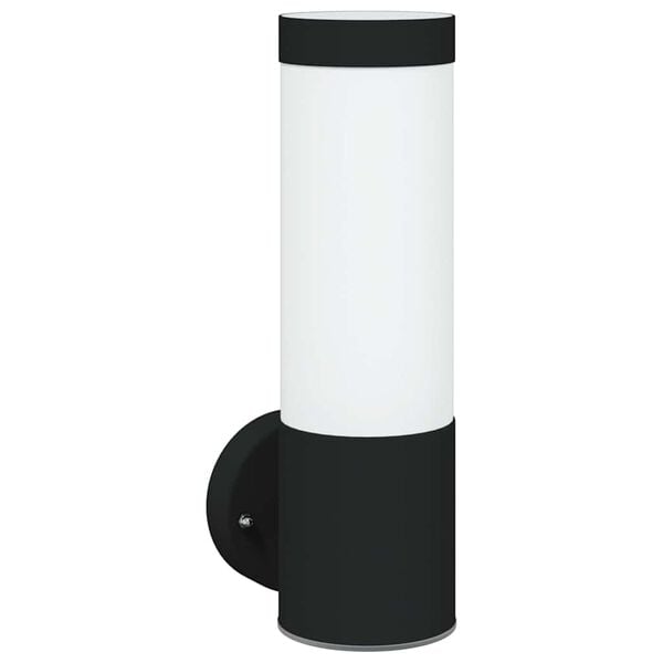 vidaXL Luz de pared exterior Negro 12 x 8,5 x 27 cm