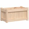 vidaXL Jardinera de madera maciza de pino 60x31x31 cm