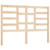 vidaXL Cabecero de cama madera maciza de pino 126x4x104 cm