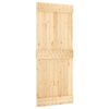 vidaXL Puerta corredera con herrajes madera maciza de pino 85x210 cm