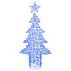 vidaXL Árbol de Navidad con 240 LED Azul 180 cm Acrílico