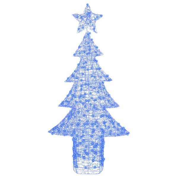 vidaXL Árbol de Navidad con 240 LED Azul 180 cm Acrílico