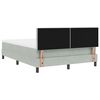 vidaXL Cama tipo Box Spring Gris Claro 140 x 190 cm Terciopelo