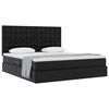 vidaXL Cama con almacenamiento Negro 160 x 200 cm Cuero sint&eacute;tico